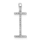 Diamond Letter I Initial Pendant - WBC