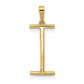 Diamond Letter I Initial Pendant - WBC