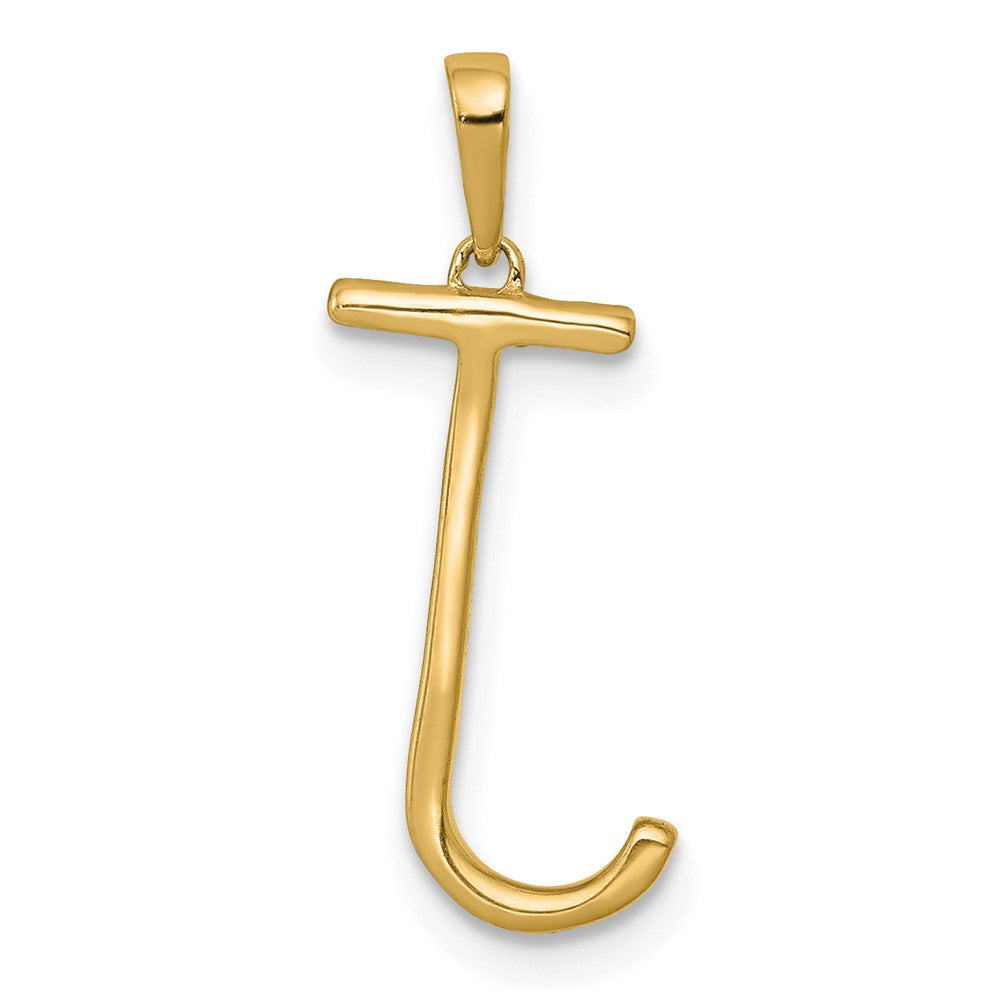 Diamond Letter J Initial Pendant - WBC