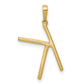 Diamond Letter K Initial Pendant - WBC