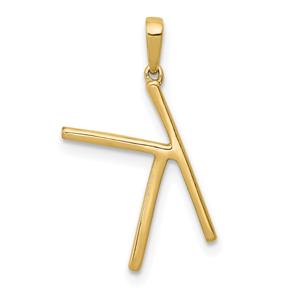 Diamond Letter K Initial Pendant - WBC