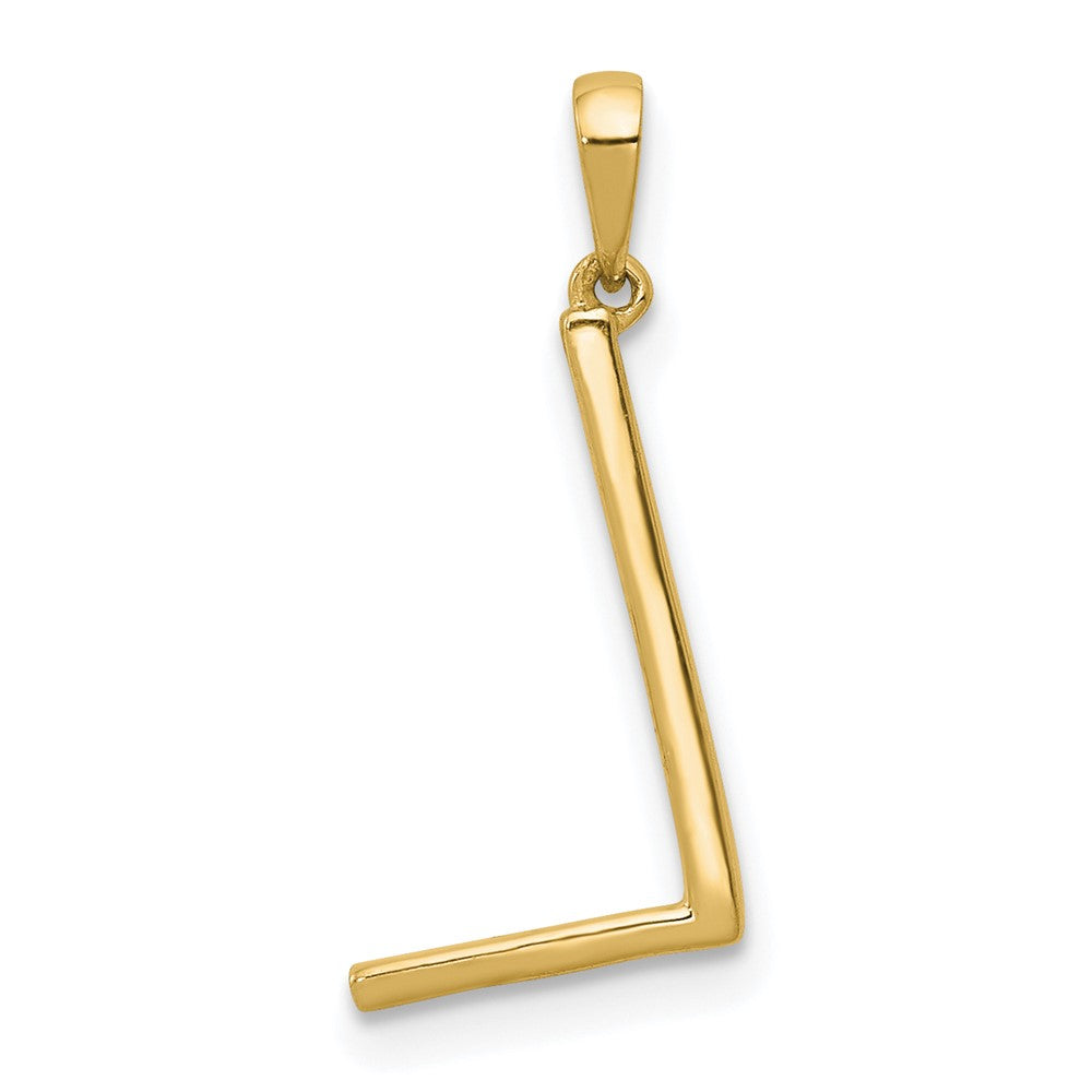 Diamond Letter L Initial Pendant - WBC