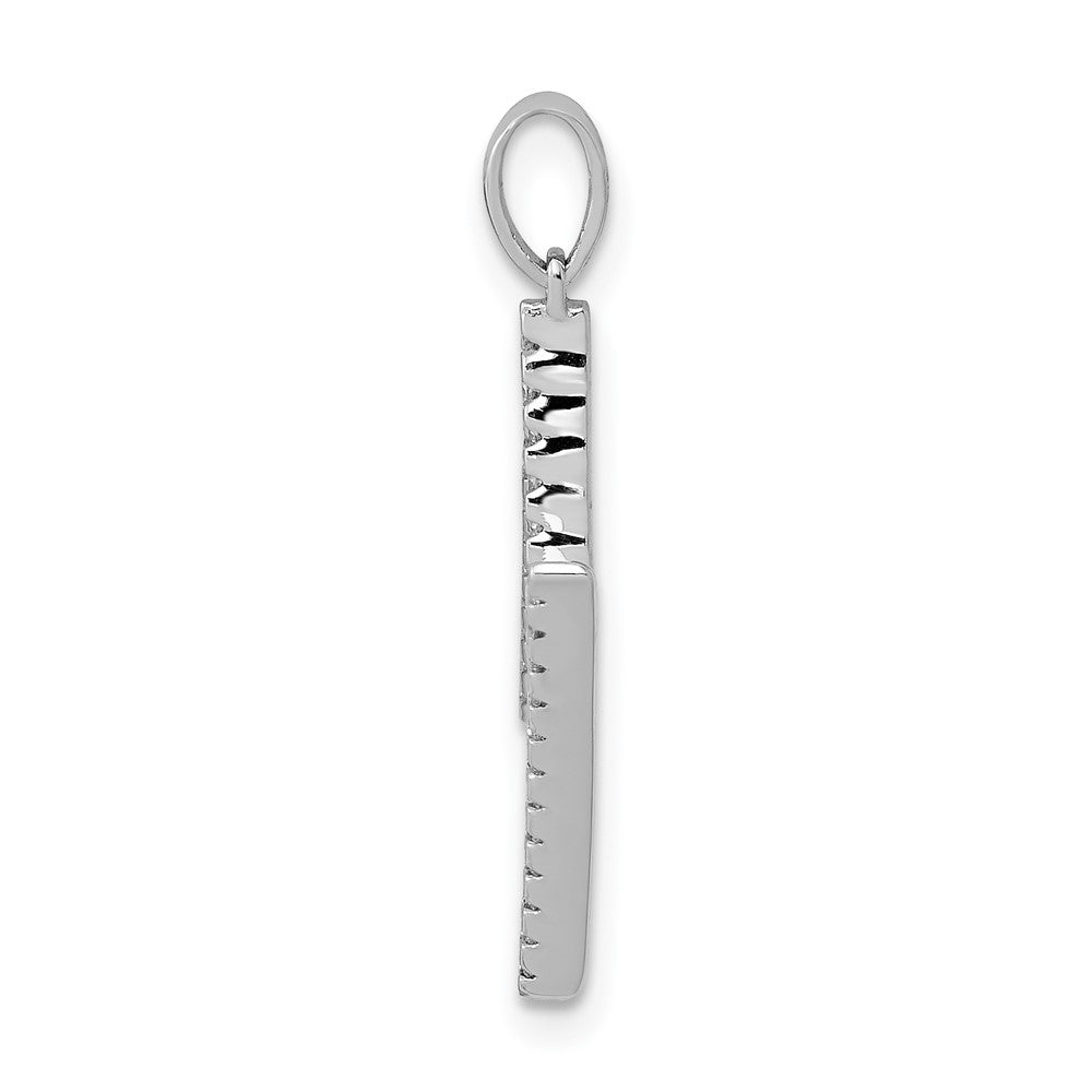 Diamond Letter M Initial Pendant - WBC