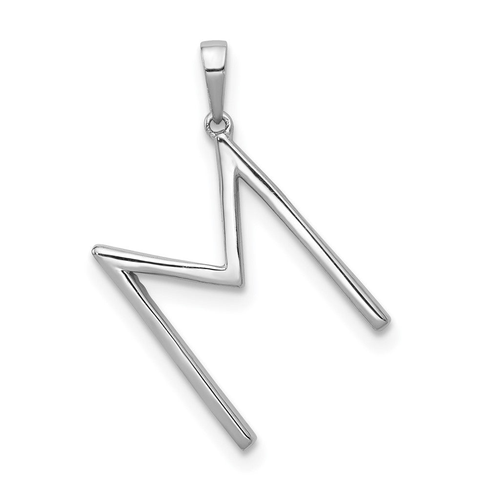 Diamond Letter M Initial Pendant - WBC