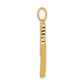 Diamond Letter M Initial Pendant - WBC