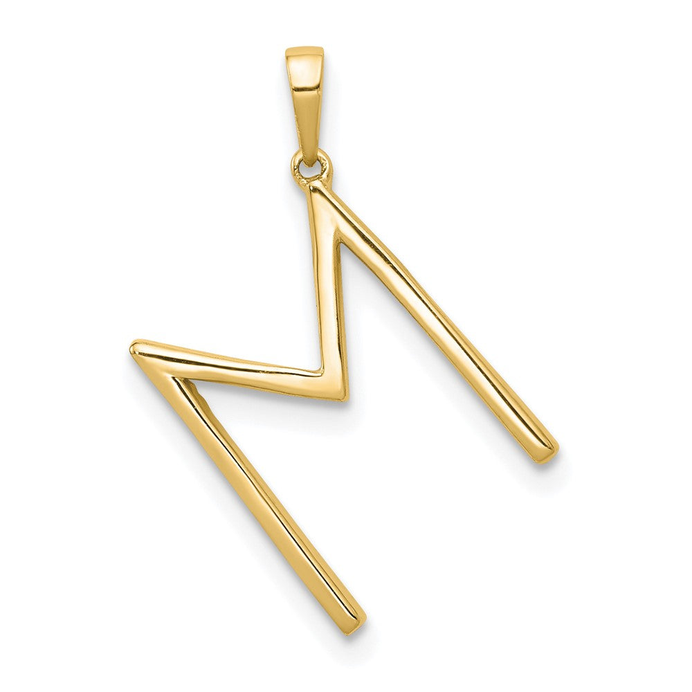 Diamond Letter M Initial Pendant - WBC