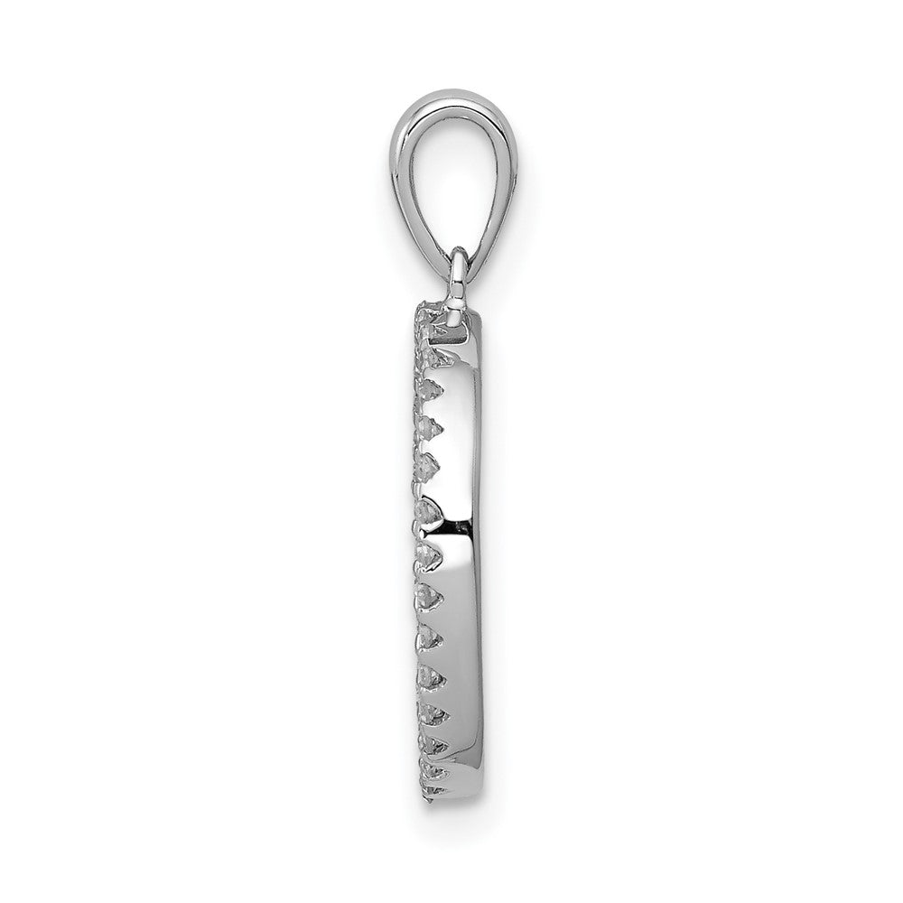Diamond Letter O Initial Pendant - WBC