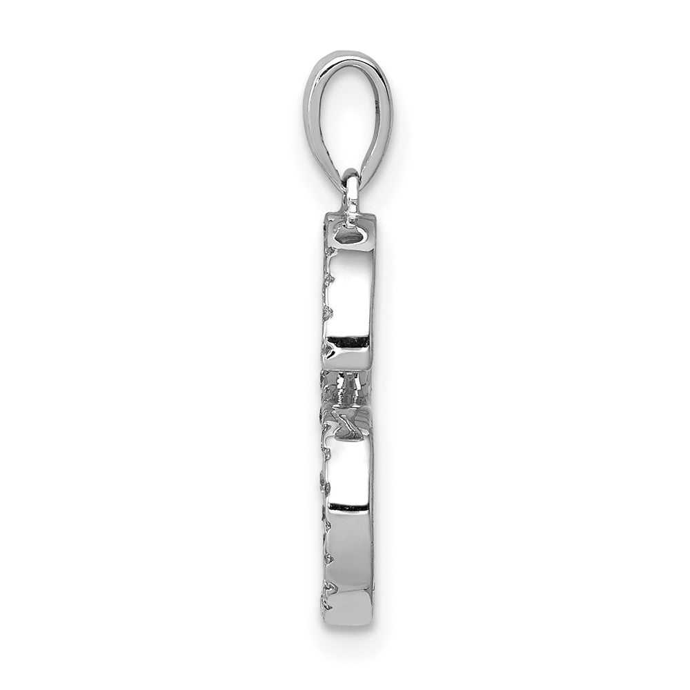 Diamond Letter S Initial Pendant - WBC