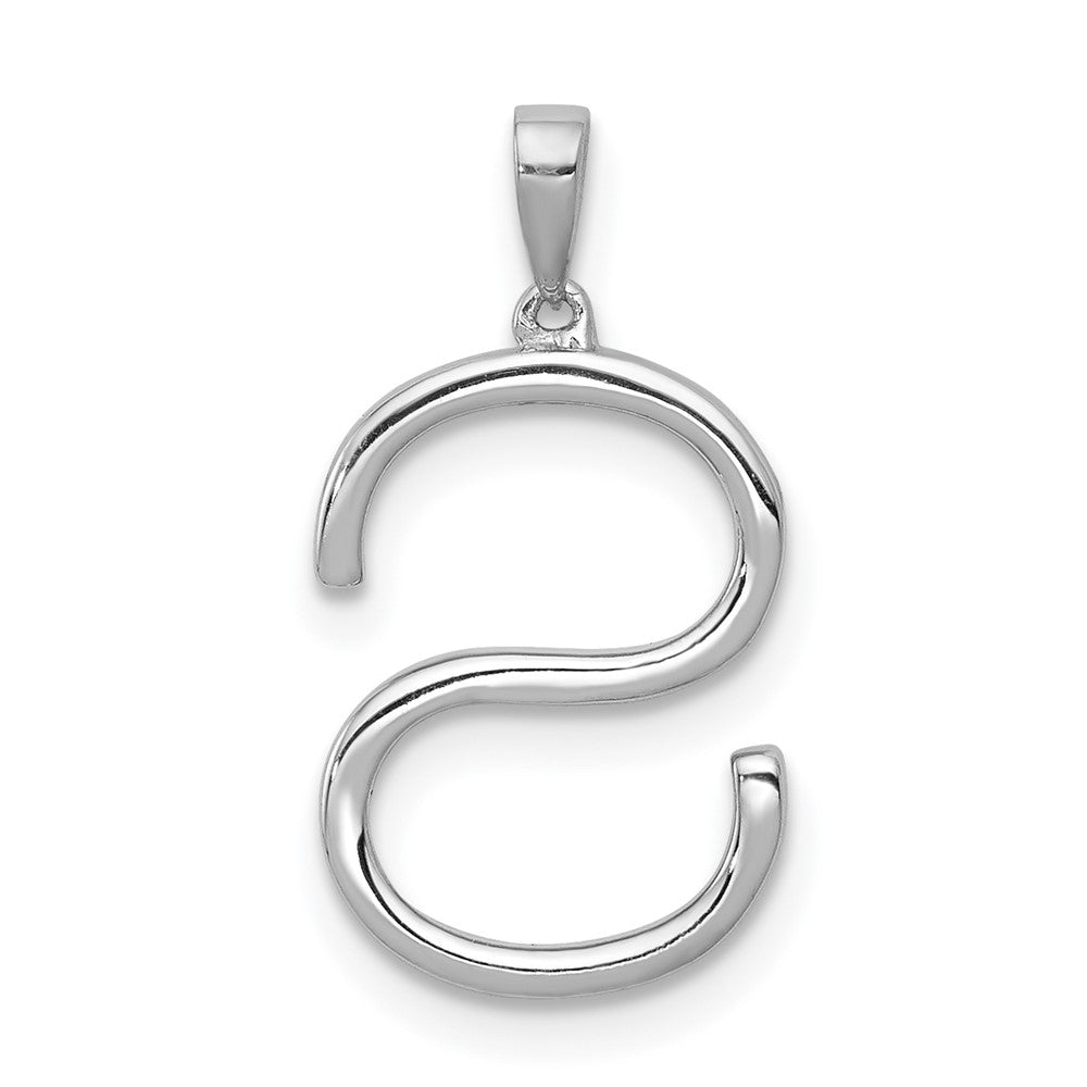 Diamond Letter S Initial Pendant - WBC