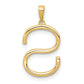 Diamond Letter S Initial Pendant - WBC