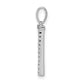 Diamond Letter T Initial Pendant - WBC