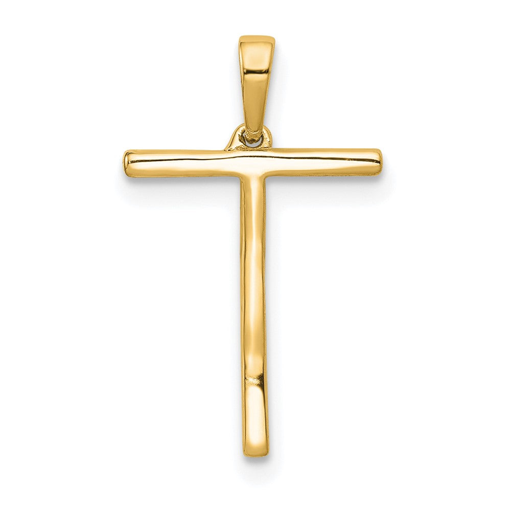 Diamond Letter T Initial Pendant - WBC
