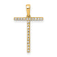 Diamond Letter T Initial Pendant - WBC