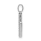 Diamond Letter V Initial Pendant - WBC