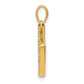 Diamond Letter V Initial Pendant - WBC
