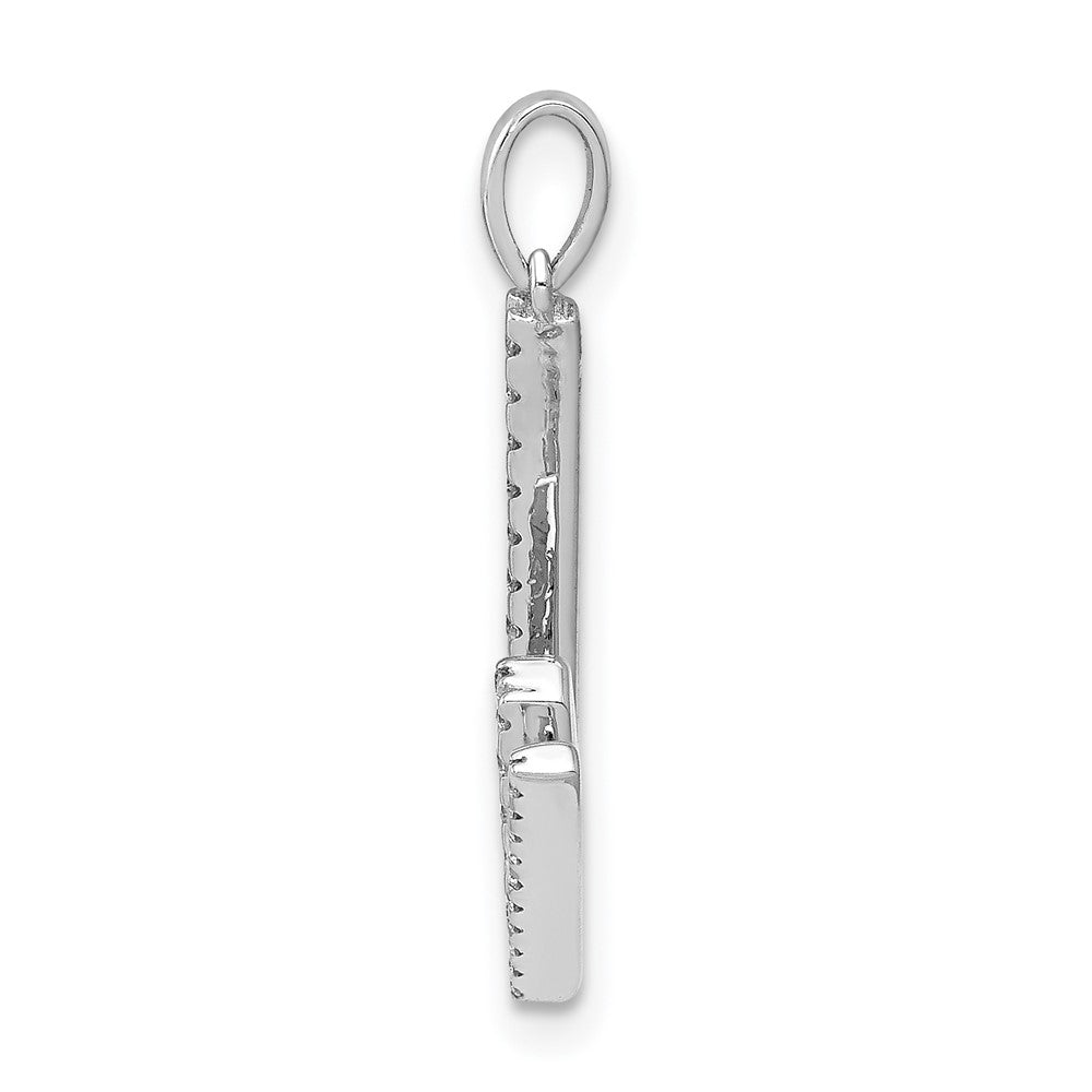 Diamond Letter W Initial Pendant - WBC