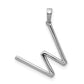 Diamond Letter W Initial Pendant - WBC