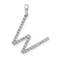 Diamond Letter W Initial Pendant - WBC