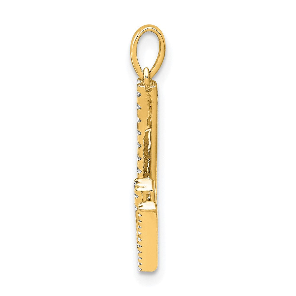 Diamond Letter W Initial Pendant - WBC
