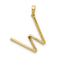 Diamond Letter W Initial Pendant - WBC