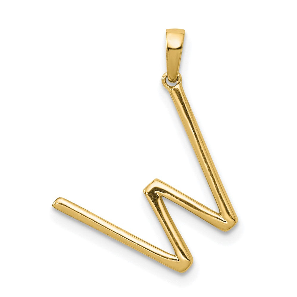 Diamond Letter W Initial Pendant - WBC