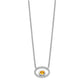 Oval Citrine and Diamond Necklace - WBC