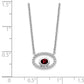 Oval Garnet and Diamond Necklace - WBC