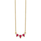 Pear Ruby and Diamond Necklace - WBC