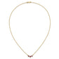 Pear Ruby and Diamond Necklace - WBC