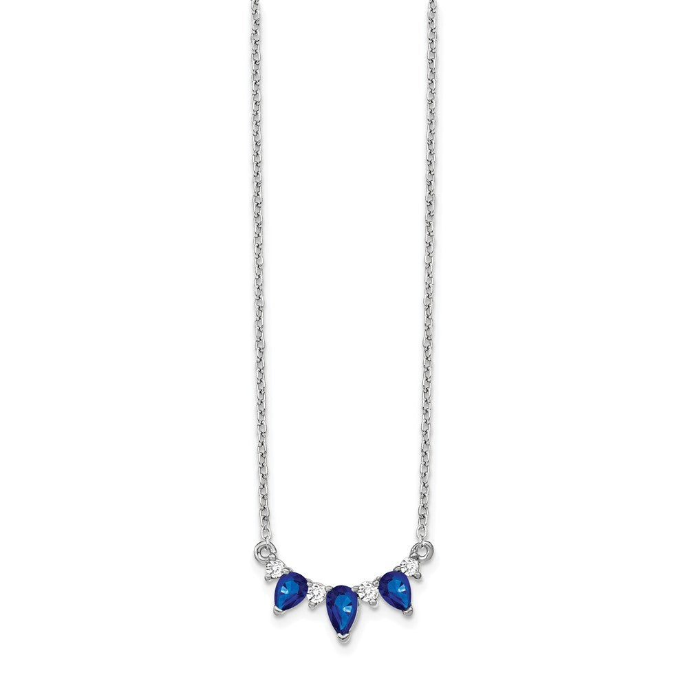 Pear Sapphire and Diamond Necklace - WBC