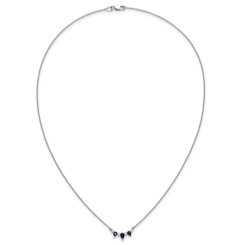 Pear Sapphire and Diamond Necklace - WBC
