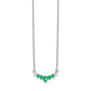 Oval and Round Emerald and Diamond Necklace - WBC