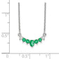 Oval and Round Emerald and Diamond Necklace - WBC