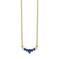 Oval and Round Sapphire and Diamond Necklace - WBC