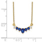 Oval and Round Sapphire and Diamond Necklace - WBC