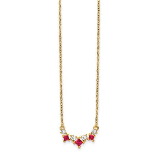 Princess Ruby and Diamond Necklace - WBC