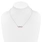 Octagon Ruby and Diamond Bar Necklace - WBC