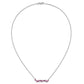 Octagon Ruby and Diamond Bar Necklace - WBC