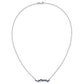 Octagon Sapphire and Diamond Bar Necklace - WBC