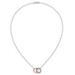 Two-tone Ruby and Diamond Interlocked Rings Necklace - WBC