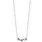 Marquise Sapphire and Diamond Floral Bar Necklace - WBC