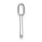 Diamond Letter A Initial Pendant - WBC