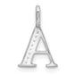 Diamond Letter A Initial Pendant - WBC