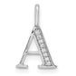 Diamond Letter A Initial Pendant - WBC