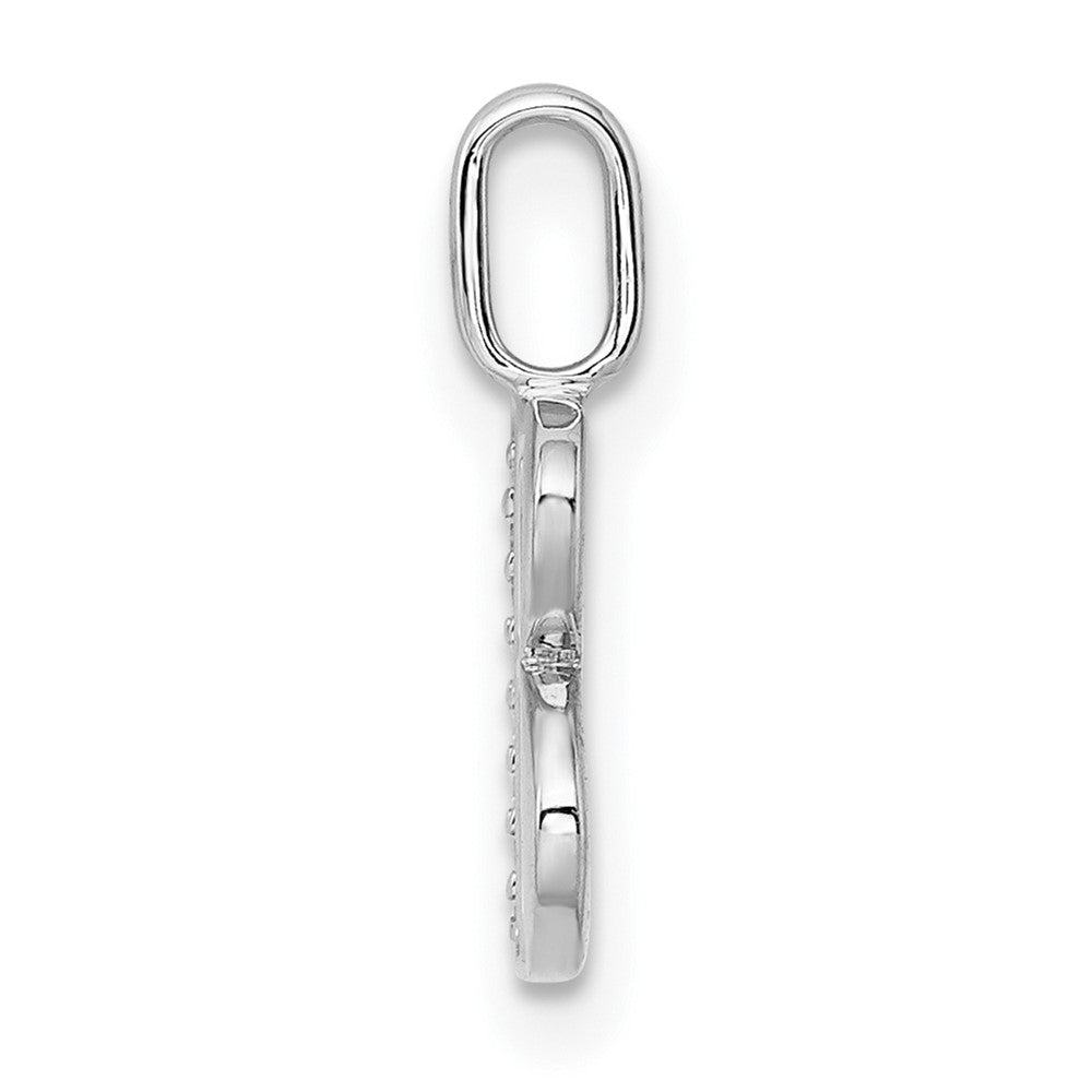 Diamond Letter B Initial Pendant - WBC