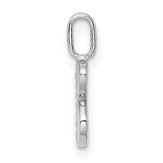 Diamond Letter B Initial Pendant - WBC