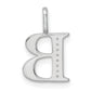 Diamond Letter B Initial Pendant - WBC