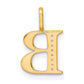 Diamond Letter B Initial Pendant - WBC