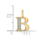 Diamond Letter B Initial Pendant - WBC