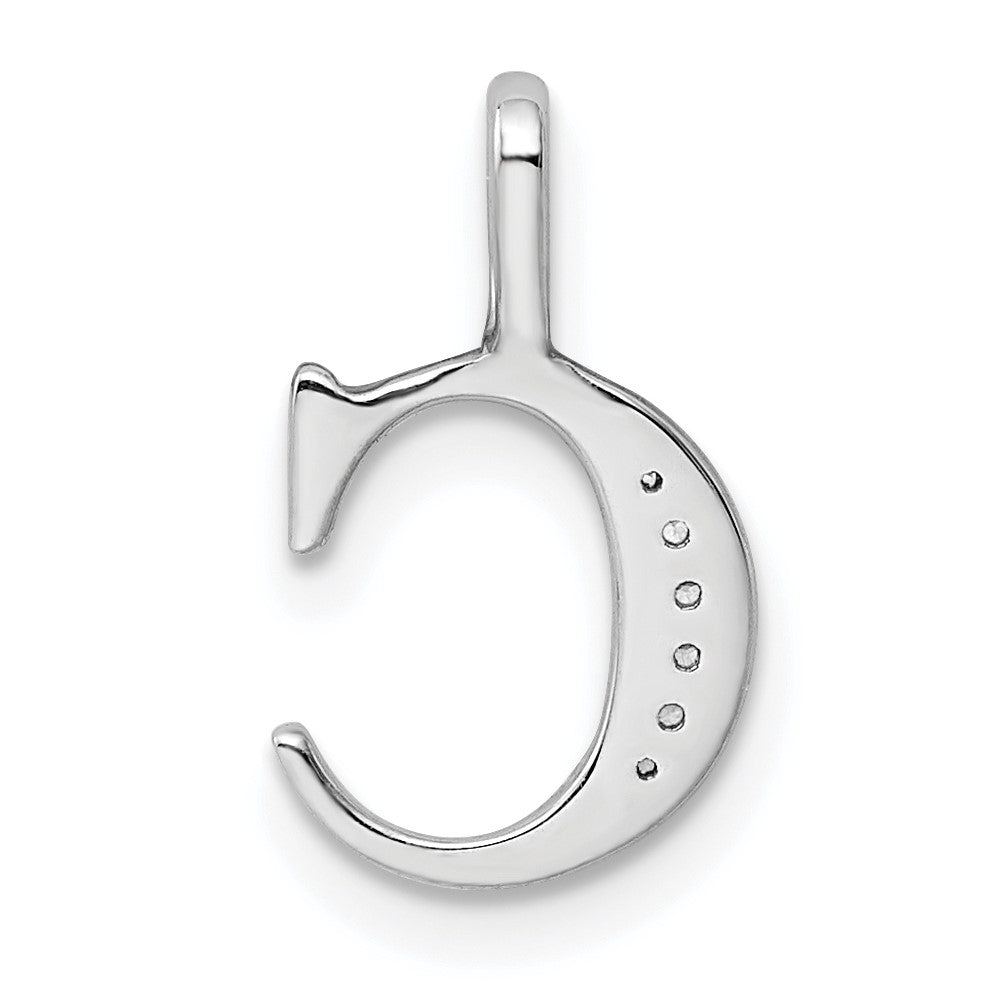 Diamond Letter C Initial Pendant - WBC